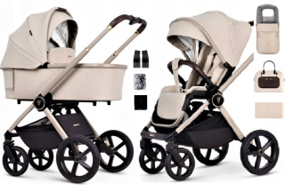 Kočík Venicci TINUM Stone Beige 2v1 + 2 ďalšie produkty